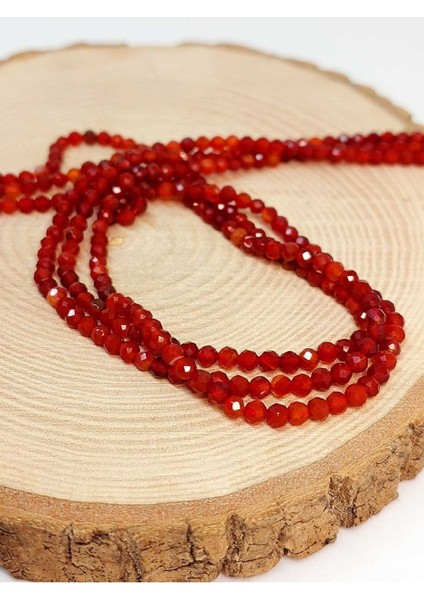 Bileklik Boy Akik Taşı Yarım Dizi 3mm (17CM Uzunluğundadır) (41290) fiyatları