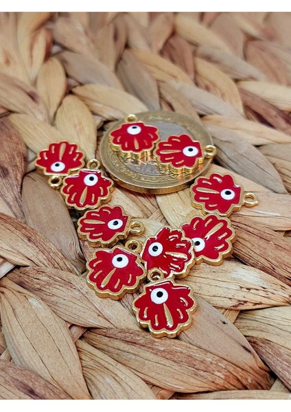 Altın Kaplama Kırmızı Istiridye Aparat/2 Adet (51824) fiyatları