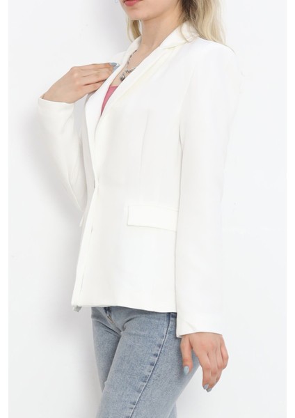 Blazer Ceket Beyaz - 18851.1247.