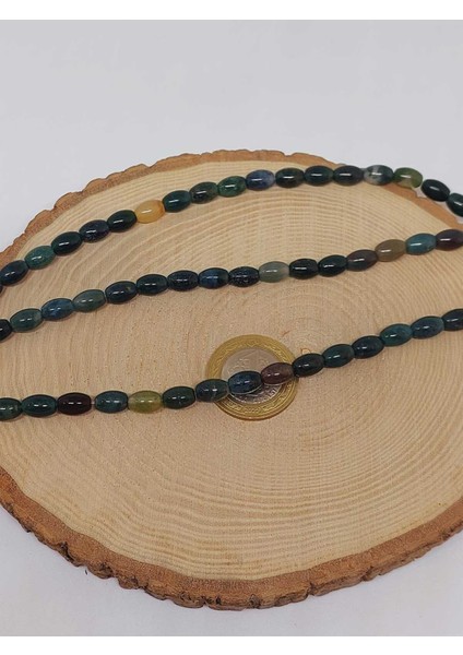 Bileklik Boy Akik Taşı Arpa Kesim Yarım Dizi 6*8.5mm (49998) (18CM Uzunluğundadır) fiyatları