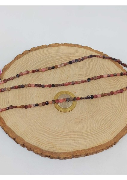 Bileklik Boy Rodonit Taşı Yassı Dizi 2.5*4mm (51240) Yarım Dizi (17CM Uzunluğundadır) fiyatları