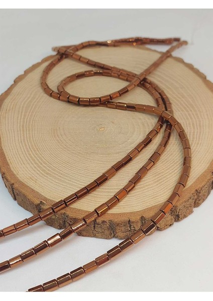 Bileklik Boy Hematit Taşı Yarım Dizi 3.5*6mm (48188) (18CM Uzunluğundadır) modelleri