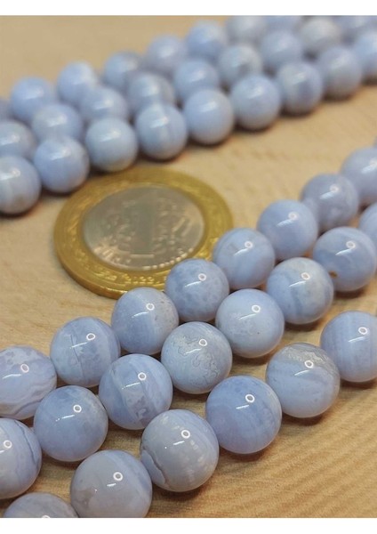 Bileklik Boy Kalsedon Taşı Yarım Dizi 8mm (49224) (18CM Uzunluğundadır) fiyatları