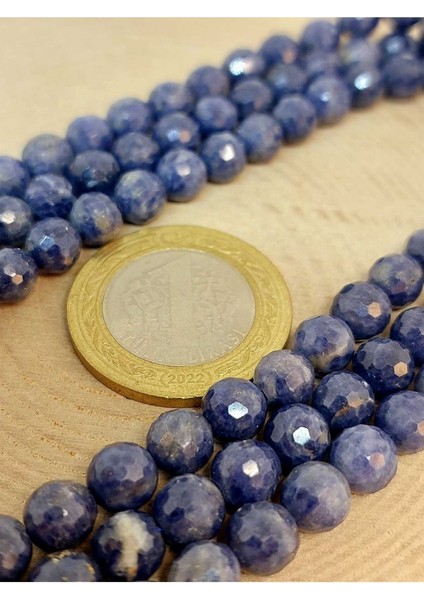 Bileklik Boy Safir Taşı Faset Kesim Yarım Dizi 6-6.5mm Aralığı (45504) (18CM Uzunluğundadır) fiyatları