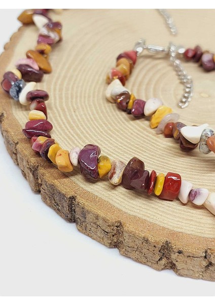 Jasper Taşı Küçük Taşlar Kolye & Bileklik Seti (52142) fiyatları