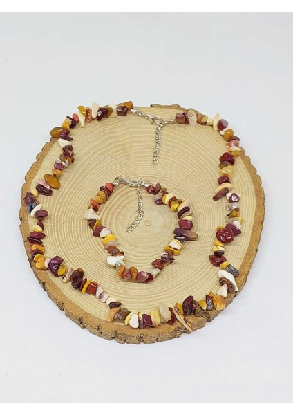 Jasper Taşı Küçük Taşlar Kolye & Bileklik Seti (52142) modelleri