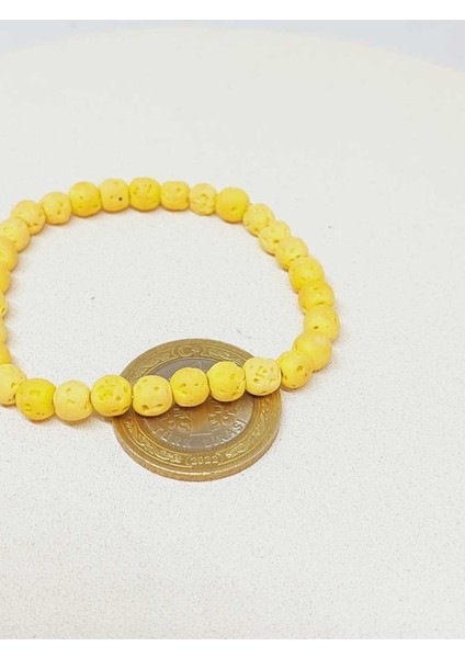 Lav Taşı Sarı Renk Bileklik 6mm (52382) fiyatları