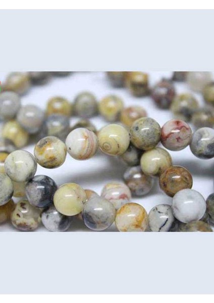 Çeyrek Dizi (9cm Uzunluğundadır!) Akik Taşı Çeyrek Dizi 8mm (6001)