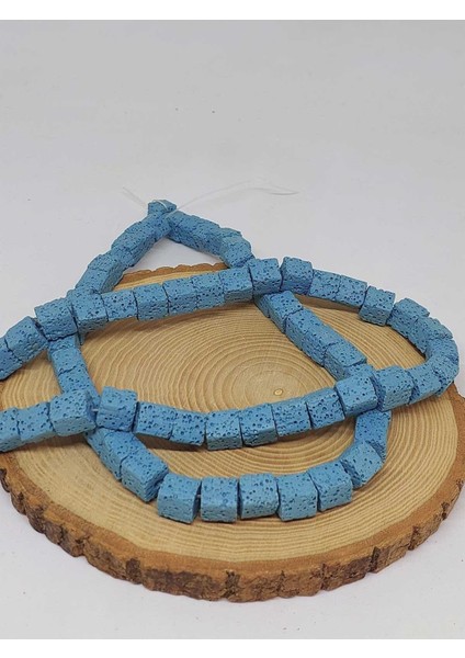 Lav Taşı Mavi Küp Şekilli Dizi 10*10MM (51630) fiyatları