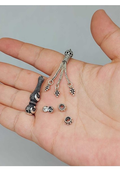 Gümüş Tesbih Yapım Seti 925 Ayar/adet (52296)