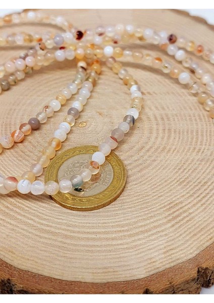 Bileklik Boy Akik Taşı Yarım Dizi 4mm (44550) (18CM Uzunluğundadır) fiyatları