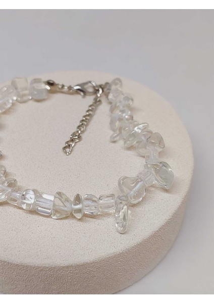 Kristal Kuvars Taşı Küçük Taşlar Bileklik (52168) fiyatları