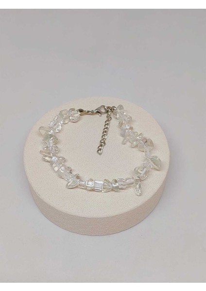 Kristal Kuvars Taşı Küçük Taşlar Bileklik (52168) modelleri