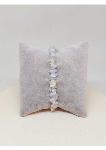 Kalsedon Taşı Küçük Taşlar Bileklik (52204)