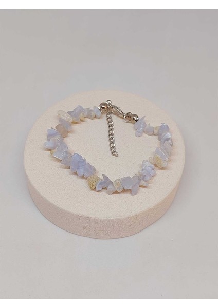 Kalsedon Taşı Küçük Taşlar Bileklik (52204) modelleri