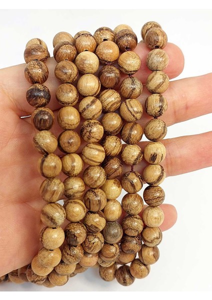 Bileklik Boy Yarım Dizi Ud Ağacı Ahşap 7.5mm (45258) (18CM Uzunluğundadır)