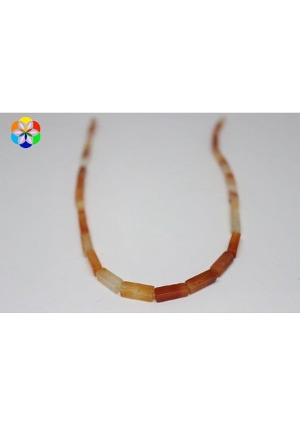 Bileklik Boy Akik Taşı Şekilli Yarım Dizi (14809) (18CM Uzunluğundadır)