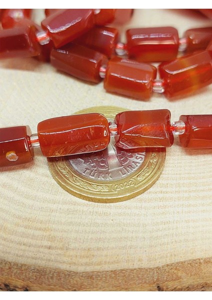 Bileklik Boy Akik Taşı 7X12MM Yarım Dizi (49920) (18CM Uzunluğundadır) fiyatları