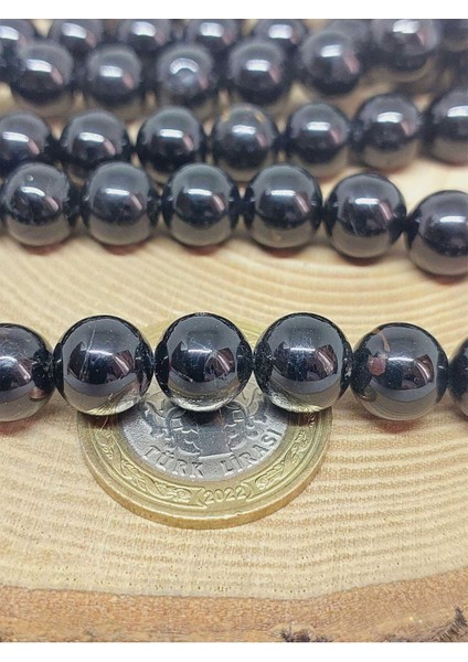 Bileklik Boy Turmalin Taşı Yarım Dizi 9.5mm (51422) (18CM Uzunluğundadır) modelleri
