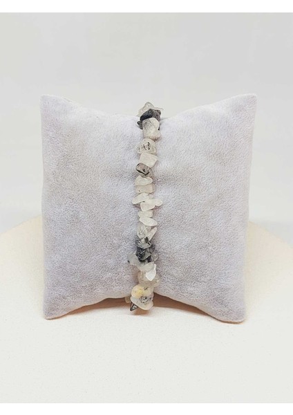 Rutil Kuvars (Melek Saçı) Taşı Küçük Taşlar Bileklik (52222)