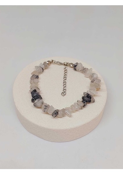 Rutil Kuvars (Melek Saçı) Taşı Küçük Taşlar Bileklik (52222) modelleri