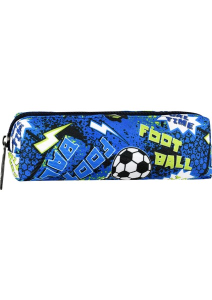 Lisanslı Spor Desenli Ilkokul Çantası Beslenme Çantası ve Kalemlik 3'lü Set