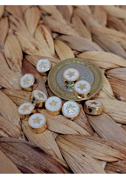 Altın Kaplama Krem Yıldız Ara Aparat/2 Adet (51784) fiyatları