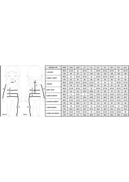 Volanlı Kemerli Toka Detaylı Büzgülü 50UV Kız Çocuk Bikini Takımı BY NESSI BYRD