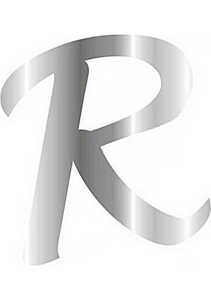 Pleksi Çubuksuz Alfabe 6 Cm Gümüş - R