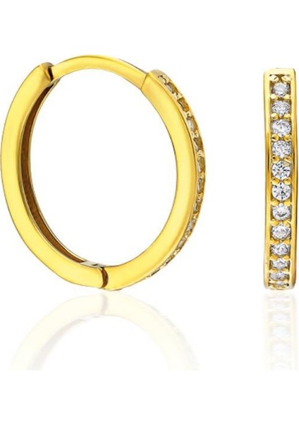 Tek Sıra Taşlı Küpeler