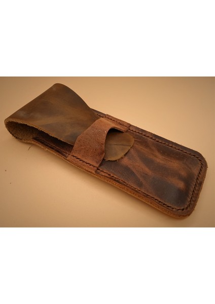 Hakiki Deri El Emeği Özel Kalemleriniz Için Kalemlik Kalem Kutu 27 cm 6 cm 25T1