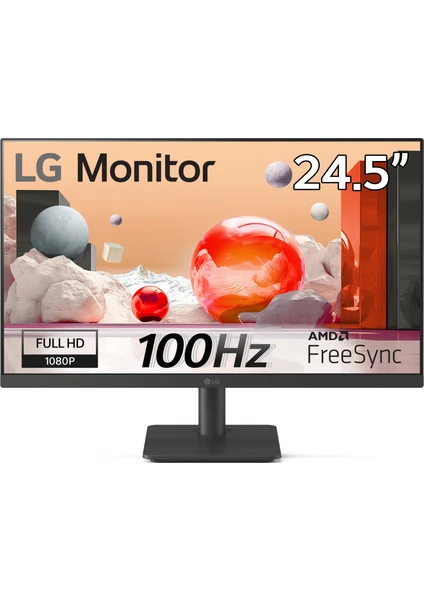 Lg 24.5" 25MS500-B 5ms (Gtg) 100Hz (Hdmıx2) Amd Freesync Fhd IPS Panel Monitör