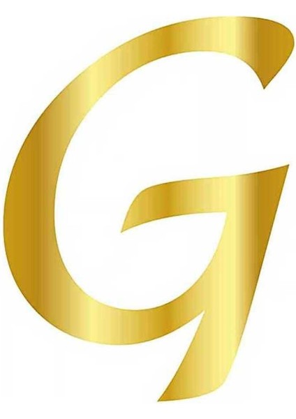 Pleksi Çubuksuz Alfabe 6 Cm Altın - G
