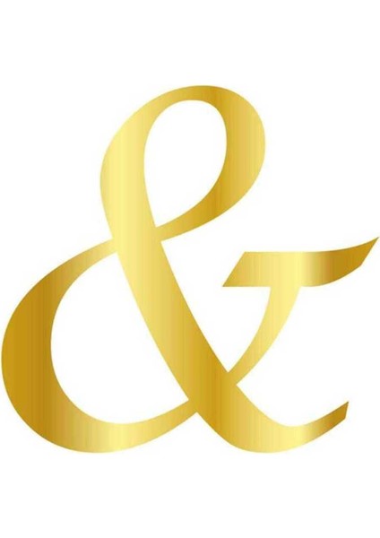 Pleksi Çubuksuz Alfabe 6 Cm Altın - &