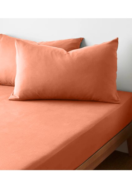 Pamuk 62 Tel (155 Tc) Okotex Sertifikalı Çift Kişilik 150X200+37 cm Lastikli Çarşaf Seti