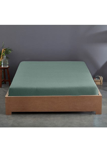 Pamuk 62 Tel (155 Tc) Okotex Sertifikalı Çift Kişilik 150X200+37 cm Lastikli Çarşaf Seti