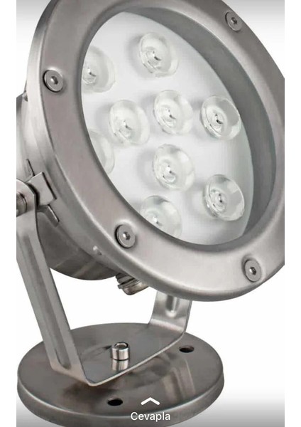 Dora Led  Paslanmaz Havuz Armatürleri (Epoksili) Günışığı 3000-3200K 6W (Dış Çapı 12CM) Işık GÜÇÜ=60W-840LM