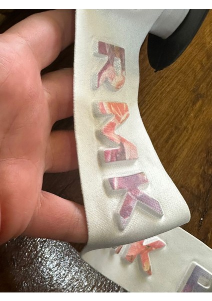 Renkli Kabartma Yazılı Şerit Dikiş Giyim Aksesuarı En 5 cm (1 Metre) fiyatları