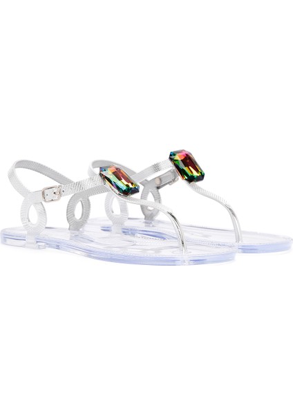 Kadın Şeffaf Jelly Parmak Arası Sandalet 24SFE4931PV