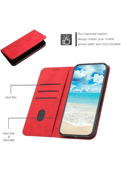 Samsung Galaxy S24 Fe Kickstand Cüzdan Pu Deri Kart Için Flip Case (Yurt Dışından)