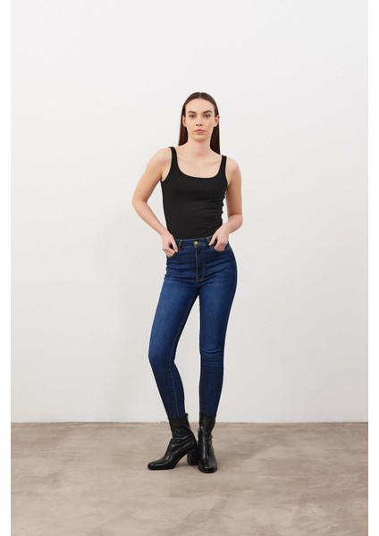 Kadın Marci Siyah Slim Fit Atlet