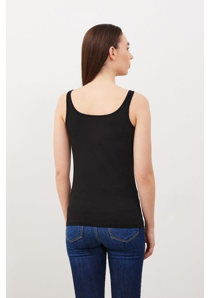 Kadın Marci Siyah Slim Fit Atlet