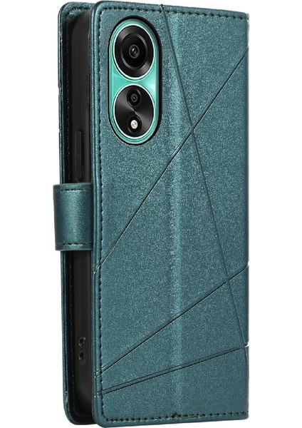 Oppo A78 4g Kickstand Üç Kart Yuvaları Için Flip Case Şok Emici (Yurt Dışından) indirimleri