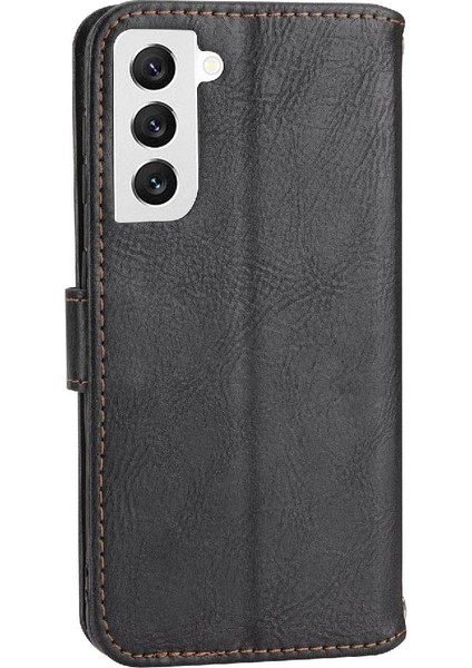 Samsung Galaxy S22 5g Için Flip Case Kickstand Kart Tutucu Pu Deri Anti (Yurt Dışından)
