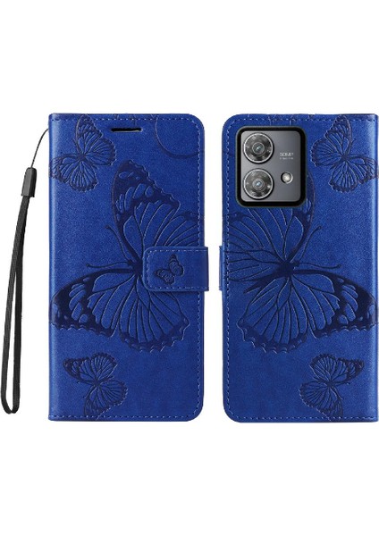 Motorola Moto Kenar 40 Neo 5g Flip Kickstand Manyetik Kapak ile Kılıf (Yurt Dışından)