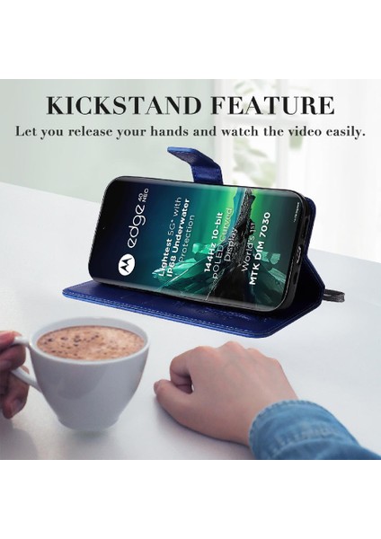 Motorola Moto Kenar 40 Neo 5g Flip Kickstand Manyetik Kapak ile Kılıf (Yurt Dışından) fiyatları