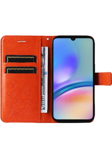 Samsung Galaxy A05S Için Kılıf Kart Yuvası Standı ile Pu Deri Kapak Çevirin (Yurt Dışından) indirimleri