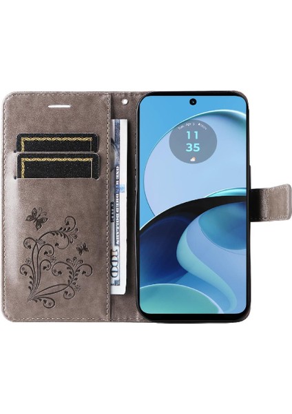 Motorola Moto G14 4g Flip Kickstand Manyetik Kapak Için Kılıf Kart Yuvası ile (Yurt Dışından) fırsatları