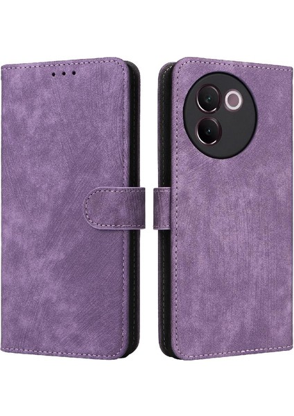 Vivo V30E 5g Rfid Engelleme Pu Deri Flip Folio Cüzdan Kartı Için Kılıf (Yurt Dışından)