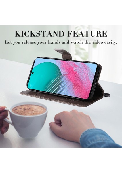 Samsung Galaxy M54 Flip Kickstand Için Kılıf Kart Yuvası Standı ile Darbeye (Yurt Dışından)